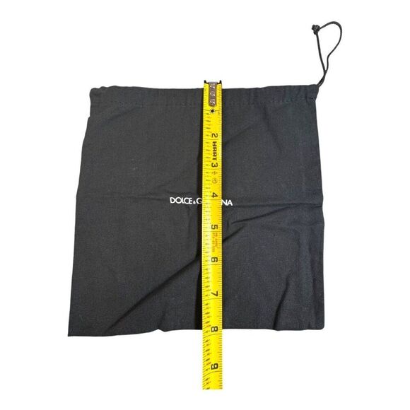 Dolce & Gabbana Black Drawstring Dust Bag Gift Accessories Wallet 8x8 Authentic - Picture 5 of 5